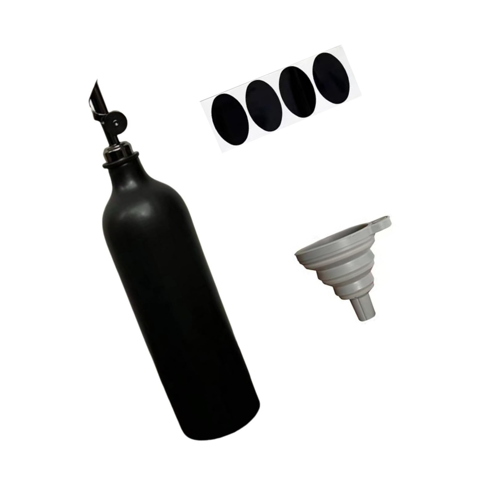 Piceioep Strong Ceramic Oil Dispenser Effortless Single Hand Usage Spout Minimal Mess 600ml Smooth Pour Oil Bottle