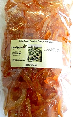 OliveNation Candied Orange Peel Slices, Sweet and Tangy for Baking, Cooking, Snacking - 22.05 pounds