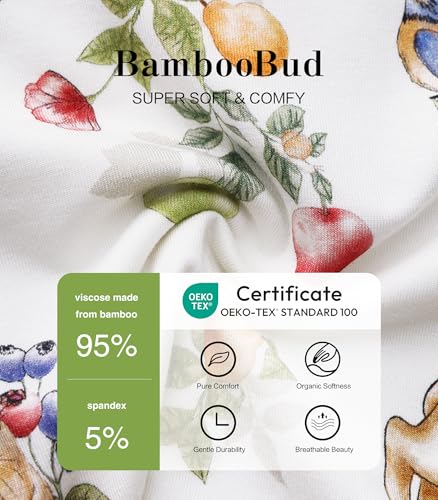 Pajamas Set for Women Soft Long Sleeve Button Down Sleepwear Viscose from Bamboo Pjs S-XXL3