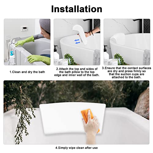 Repose tête baignoire imperméable pour soulager la nuque et les cervicales