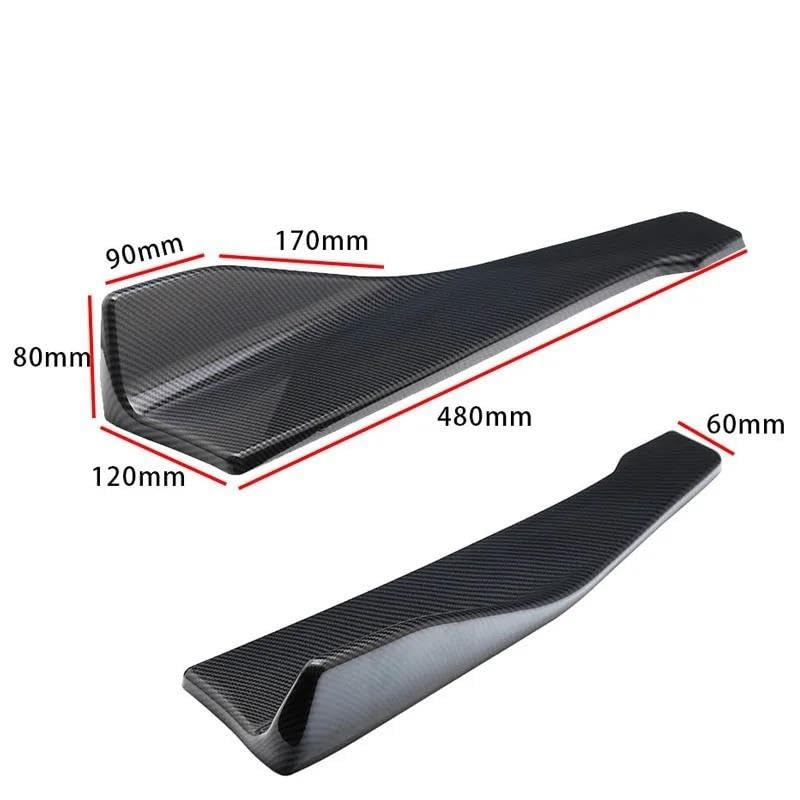 Faldón lateral y protector parachoques trasero de coche para protección de esquinas traseras 2