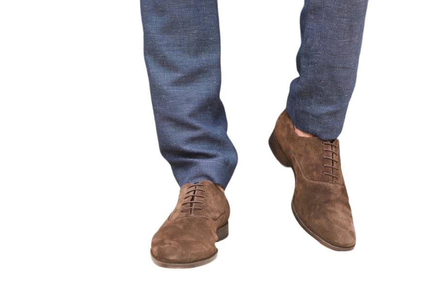 Pair of Kings The Deuce Classic Men's Suede Brown Plain Toe Oxford Shoes4