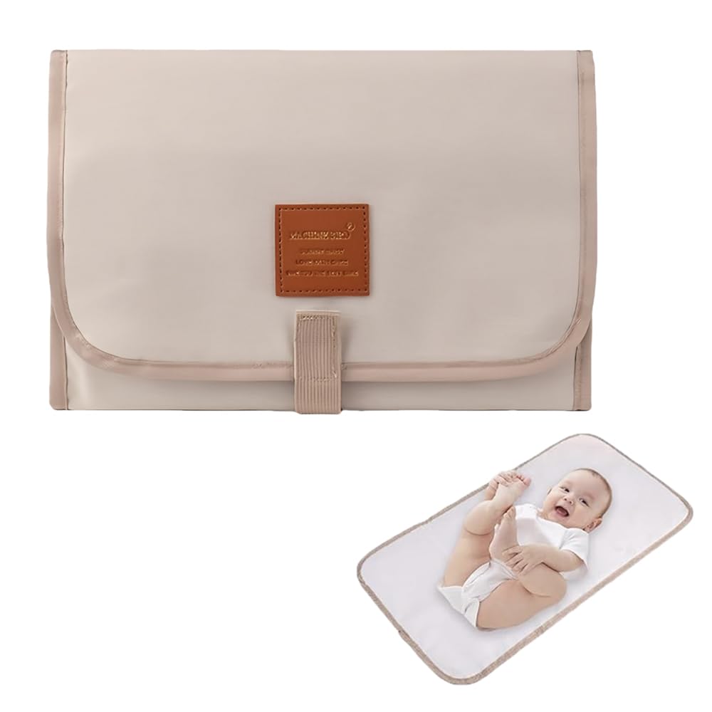 Portable Changing Mat Baby,Foldable Waterproof Lightweight Travel Changing Pad with Soft Cushioned Layer - Image 2