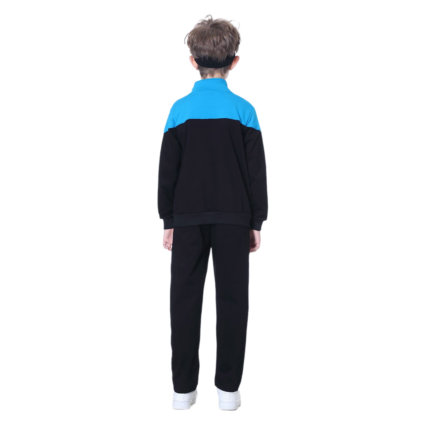 Survêtement Enfant Garçon Ensemble de Sport 3 Piéces Tenue Costume Vêtement de Jogging Sweatshirts