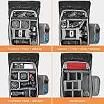 Camera-Backpack-Rolltop-Laptop-Compartment-Quick-Side-Access-for-Hiking-Traveling-Photographers-DSLR-SLR-Cameras-Waterproof-Removable-Padded-Shoulder-Case-Insert-by-BESNFOTO