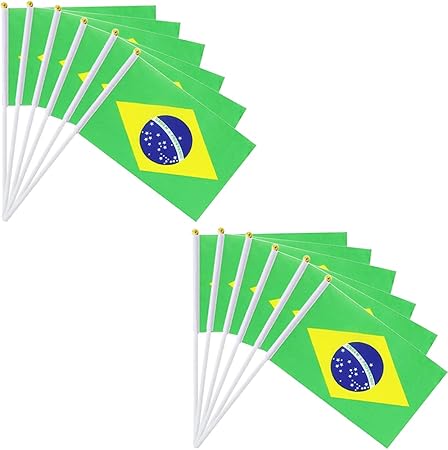 Amazon Co Jp 12枚ブラジル手旗 ブラジル国旗 Bandeira Brasileira ブラジル国旗手を振る旗 Brazil Flag をを振る 祭り パーティー フラグ 手旗試合応援国サポート車 庭 装飾 旗手作り Brazil おもちゃ Amazon Co Jp 12枚ブラジル手旗 ブラジル国旗 Bandeira Brasileira ブラジル国旗手を振る旗 Brazil Flag をを振る 祭り パーティー フラグ 手旗試合応援国サポート車 庭 装飾 旗手作り Brazil おもちゃ