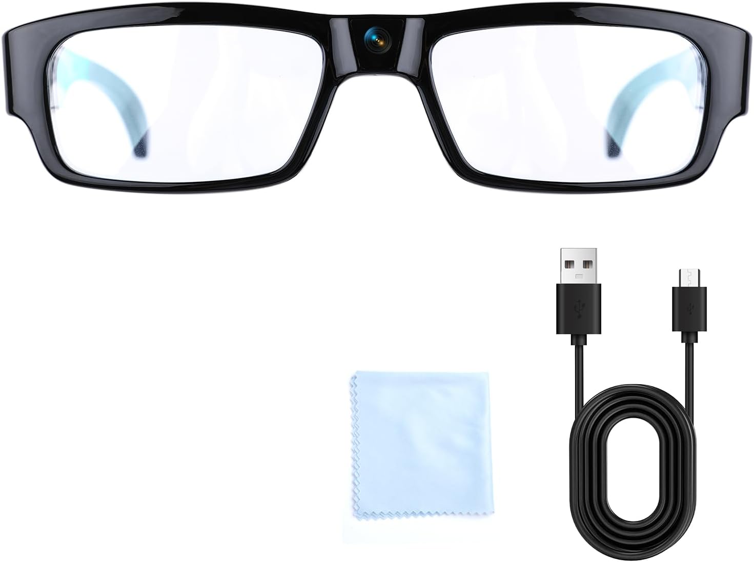 1080P HD Glasses Outdoor Sports Wearable Glasses with for Cycling, Hiking,Climbing and Traveling