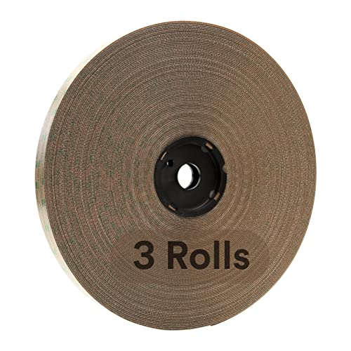 Image of 3M Dual Lock Low Profile Reclosable Fastener SJ4570, Clear, 5 /8 in x 50 yd, Secure Interlocking Alternative to Screws and Bolts, Smooth Aesthetic, Indoor Use, 3 Rolls