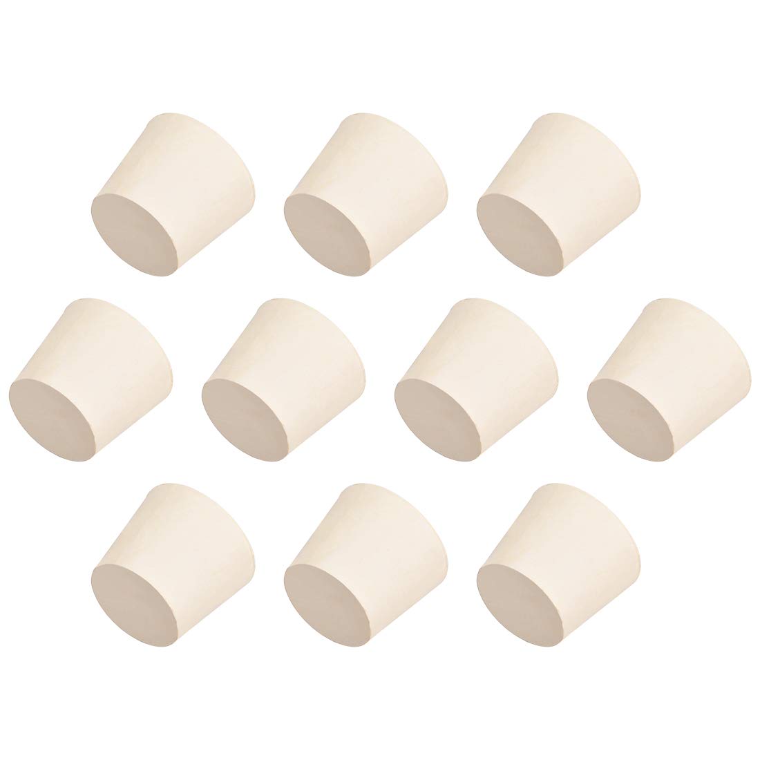 uxcell White Tapered Shaped Solid Rubber Stopper Size 000 10Pcs — Amazon image 8