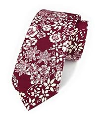 Wine Red Cream Floral