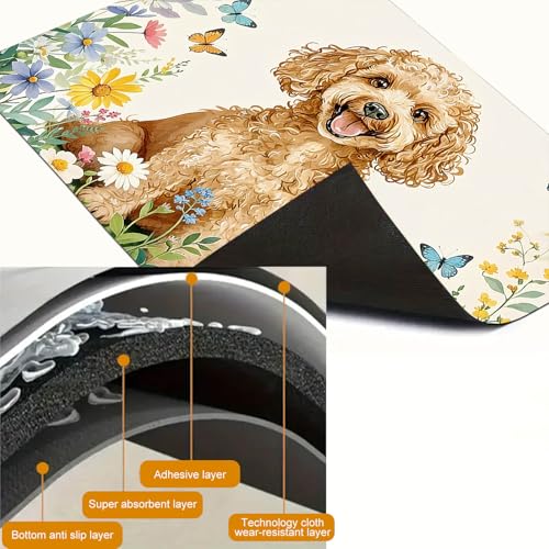 Image of HOMETITUTE Spring Stove Top Cover 28x20 Dog Heat Resistant Protector Mat