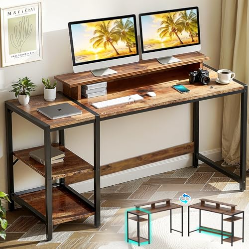 La mejor comparación de Escritorio Minimalista los preferidos por los clientes. 44 FURRIFIC Escritorio para Computadora,Escritorio Minimalista con Estante Removible,Estructura de Acero,Escritorio de Oficina,Moderno Escritorio para Oficina en Casa,Robusto y...