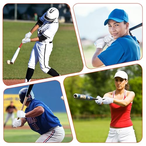 Image of HANDLANDY Baseball Batting Gloves for Adult Youth, Grip Breathable Softball Batting Gloves Fit Men Kids Boys Girls