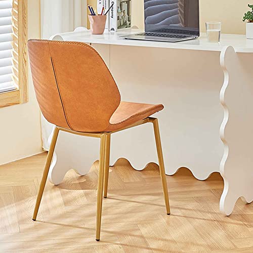 Chaises en simili cuir mat de qualité supérieure et métal noir