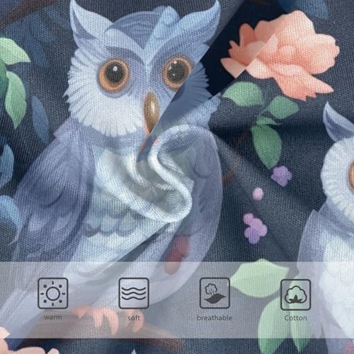 Toddler Girl Briefs, Cute Owl Navy Girls' Cotton Brief Underwear, 2–8 Years3