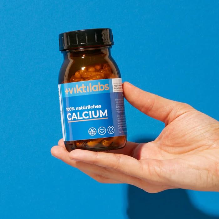 Calcium aus Rotalge - Natürliches pflanzliches Calcium mit hoher Bioverfügbarkeit - Mit Mineralstoffen & Spurenelementen - Nachhaltig geerntet im Atlantik - 100% vegan & laborgeprüft (1er Pack)