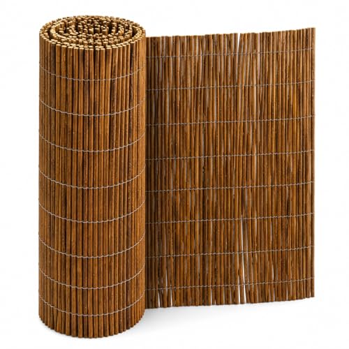 Havenura Willow Fence Garden Fence Panel Screening Roll Privacy Border Wind & Sun Protection (1.5x04 Meter) (01x04M)