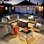 HOOOWOOO Outdoor Patio Furniture Set with Fire Pit Table,11 Pieces Wicker Out Door Sectional Furniture L Shaped Couch,Outside Patio Conversation Sets Swivel Chair,Black