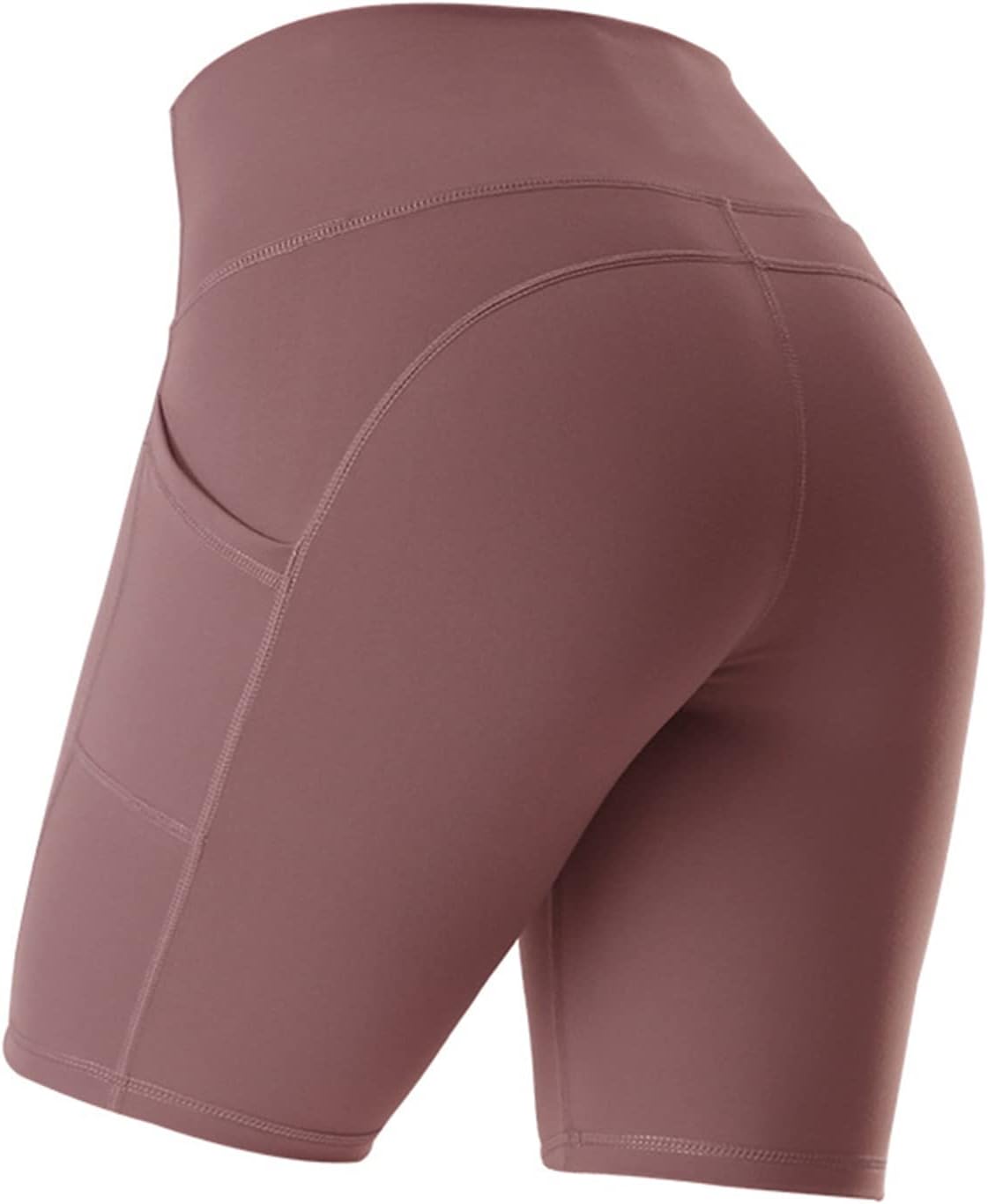 WilliamcardinYoga Shorts for Women Tummy Control High Waist Biker Shorts Yoga Running Compression Exercise Workout Shorts Butt Lifting Tights Women's Short Pants