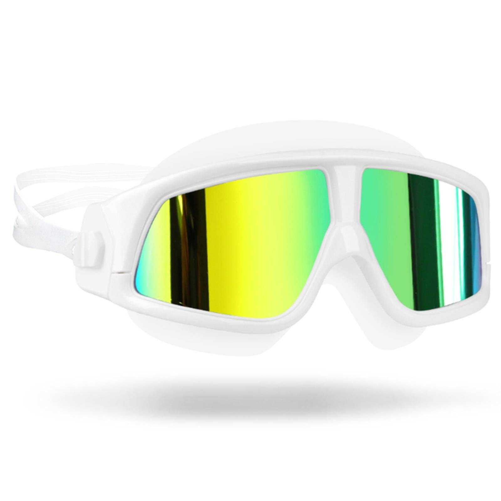 occhialini, Occhiali da nuoto for uomo e donna, anti-appannamento, UV, montatura grande, for adulti, sportivi, impermeabili, in silicone