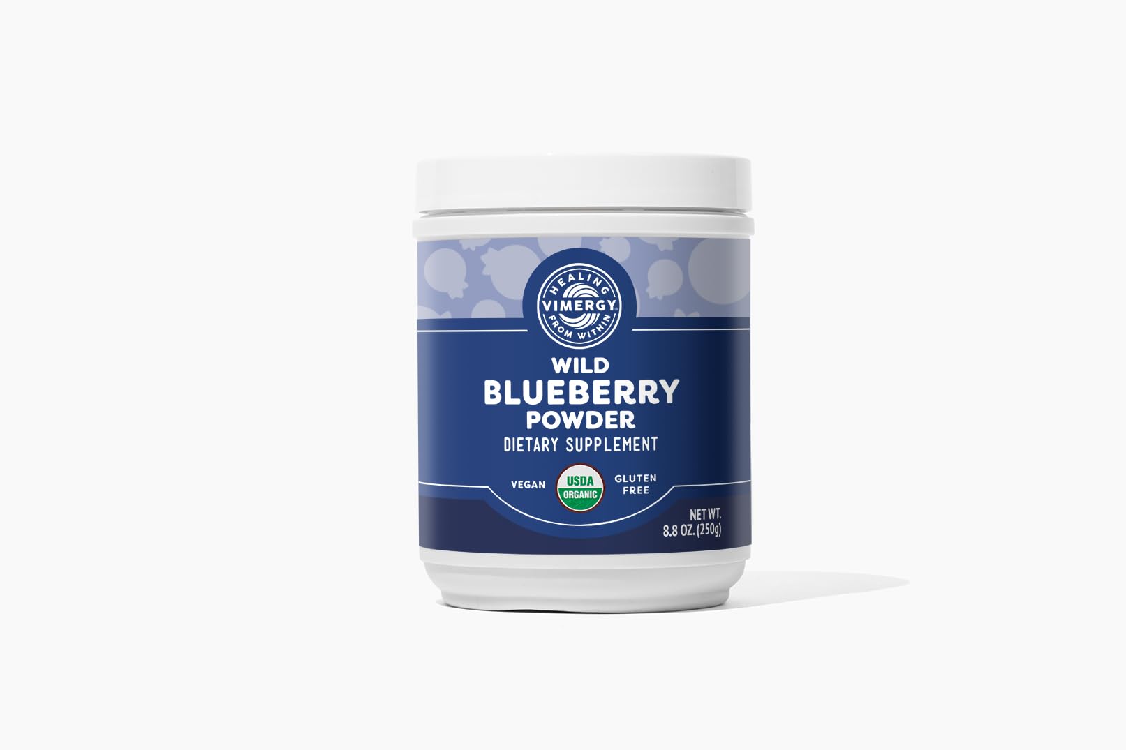 Vimergy Wild Blueberry Powder –Protects Brain Health* - Supports Cardiovascular Function* – USDA Organic, Vegan & Gluten-Free – 250g