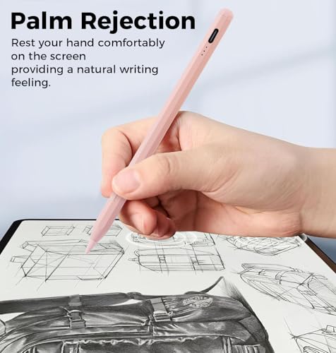 Stylus Pen for iPad 11th&10th&9th Generation,Fast Charge Pencil for Apple iPad,Palm Rejection,Tilt Sensitivity,Compatible with 2018-2025 iPad11/10/9/8/7/6th,Pro 13" M4/12.9"/11",Air 3/4/5/M2,Mini 5/6 - image 3