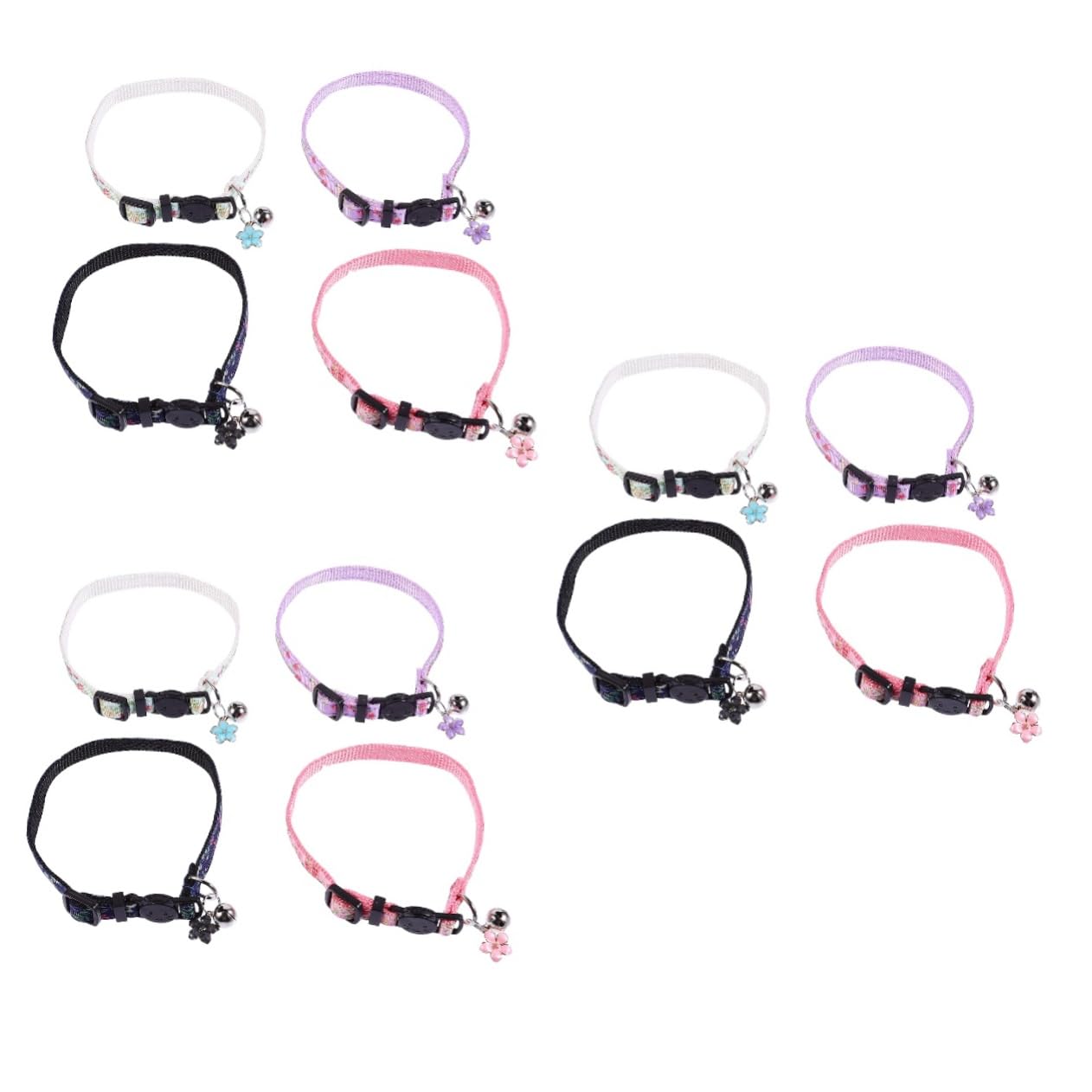SUPVOX 12 Pz Collare Per Gatti Collari Per Gatti a Campana Collare Decorativo Per Animali Domestici Floreale Per Cani Decorazioni Floreali Formazione Nylon Gatto Domestico Corda