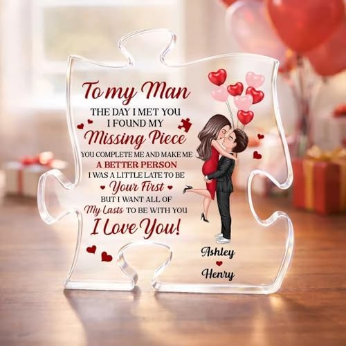 Personalized The Day I Met You I Found My Missing Piece Puzzle Ac...