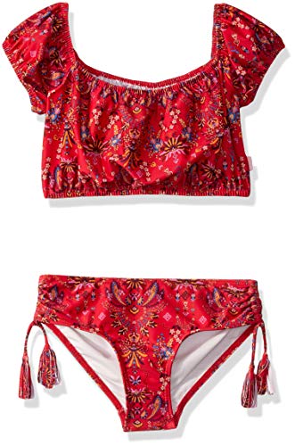 Image of Seafolly Girls' Off the Shoulder Tankini Swimsuit Set