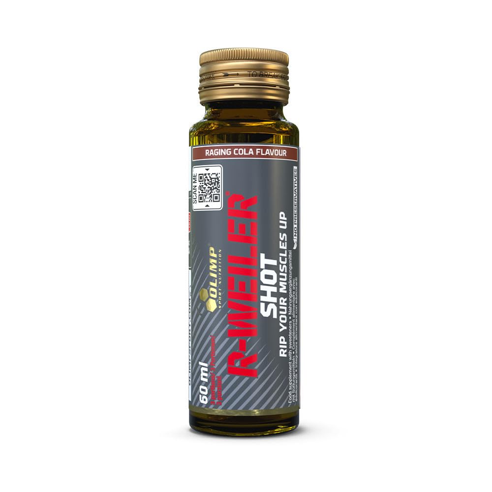 Olimp Sport Nutrition | R-weiler Shot (60ml) | Shooters énergétiques | Taurine, l-tyrosine, caféine - Cola