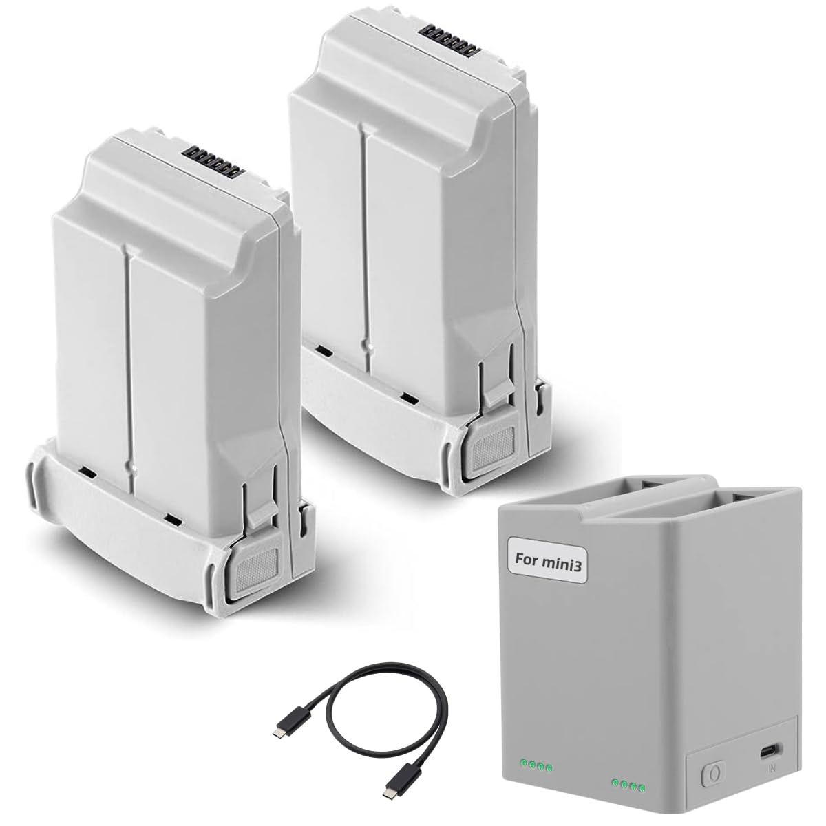 Amazon | Vesonn Mini3 Pro バッテリー 充電器セット 3850mAh互換電池  