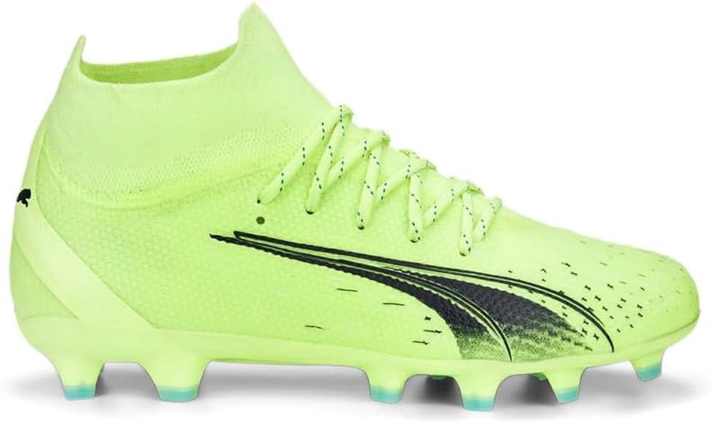 PUMA - Juniors Ultra Pro Fg/Ag Shoes, Size: 2 M US Little Kid, Color: Fizzy Light/Parisian Night/Blue Glimmer