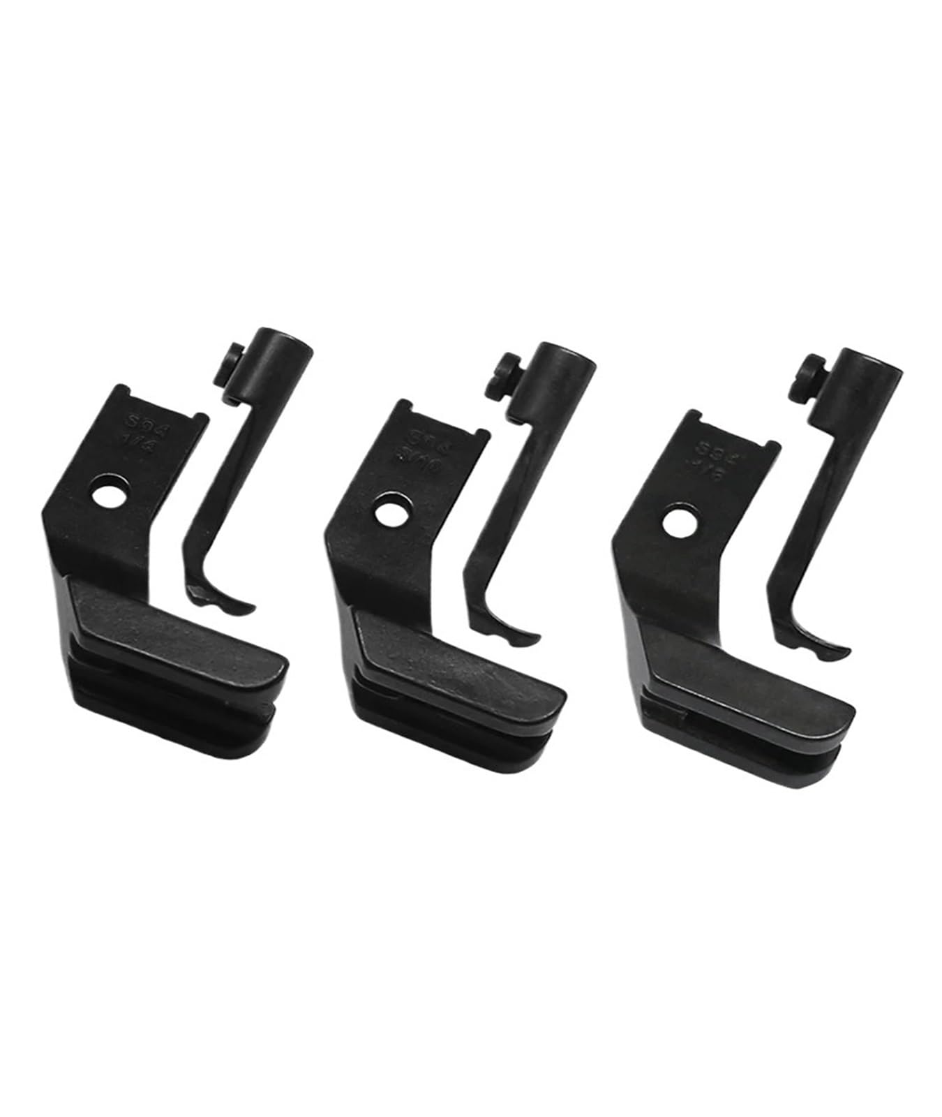 3-zestawowa stopka do sznurowania z podwójnym ściągaczem S951/8 3/16 1/4 563 Brother B837 Consew 206RB, akcesoria maszyn szycia Singer