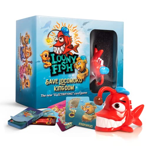 Catchup Toys Loonyfish Card Game: Fun, Family-Friendly, Interactive, Electrifying, for Adults, Teens, and Kids, 6 Years and Up, 3 to 5 Players
