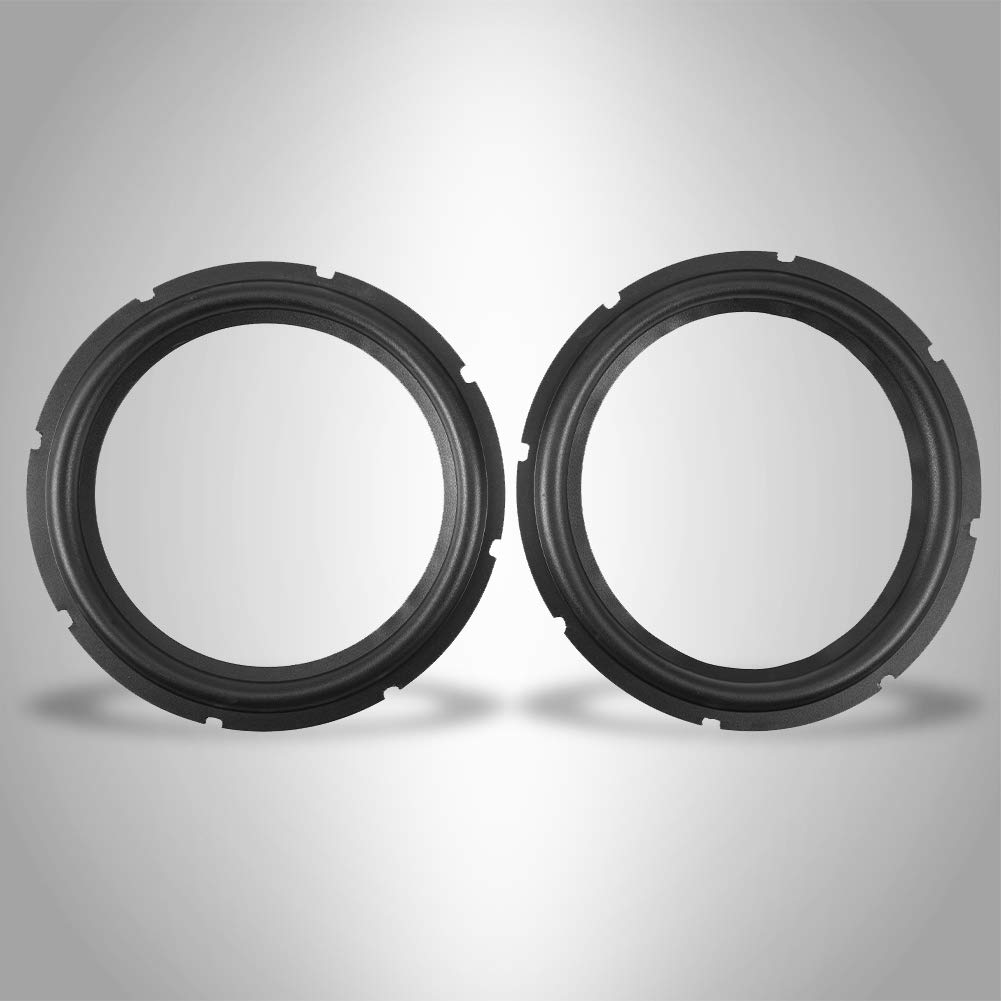 Kits Surround de Haut-Parleur, Bord de Woofer en Caoutchouc de Réparation de Haut-Parleur de Haut-Parleur de 10 Pouces, Pièces de Rechange de Bord de Woofer en Caoutchouc pour Haut-parleurs(2PCS)