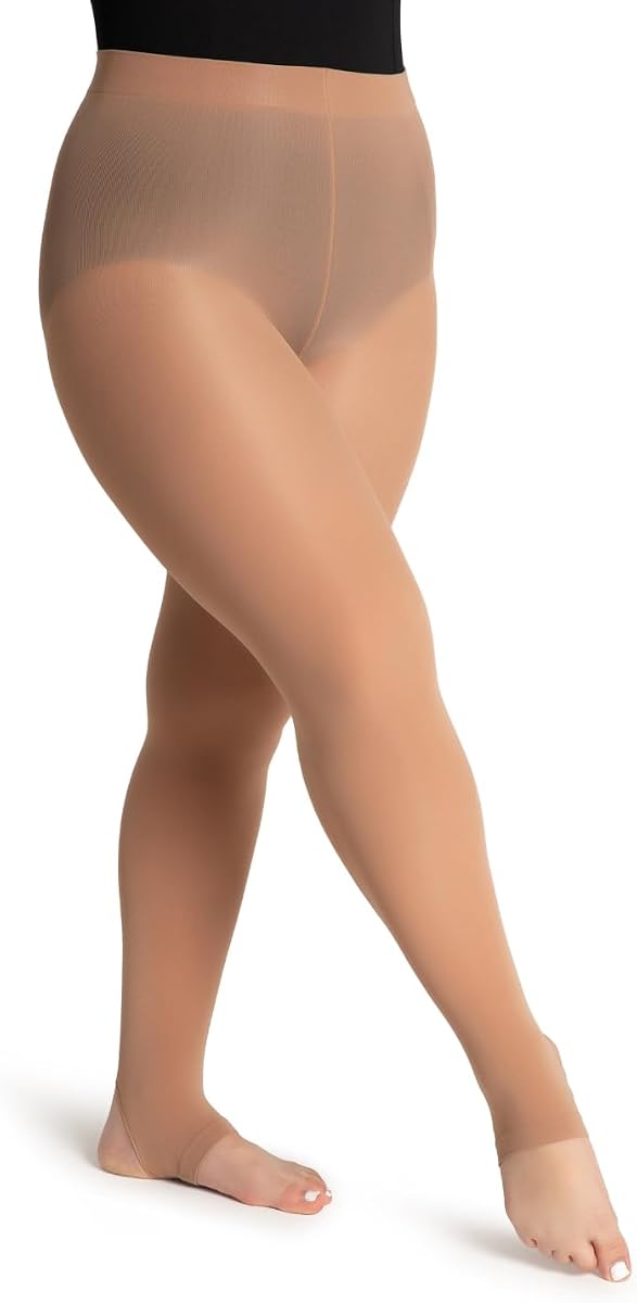 Capezio para mujer Ultra Soft Self Knit Waistband Stirrup TightTight