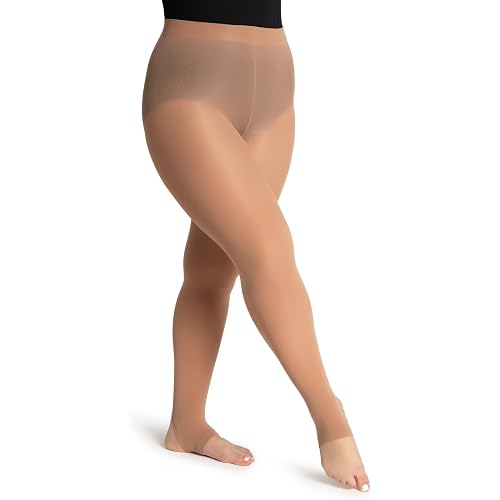 Capezio womens Ultra Soft Self Knit Waistband Stirrup TightTight