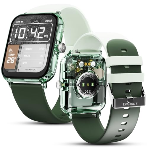 Fire-Boltt Ninja Phantom Smart Watch 1.83” Display, Transparent Clear Body Design, Bluetooth Calling, 120+ Sports Modes, Voice Assistant, AI Outfit Watch Face...