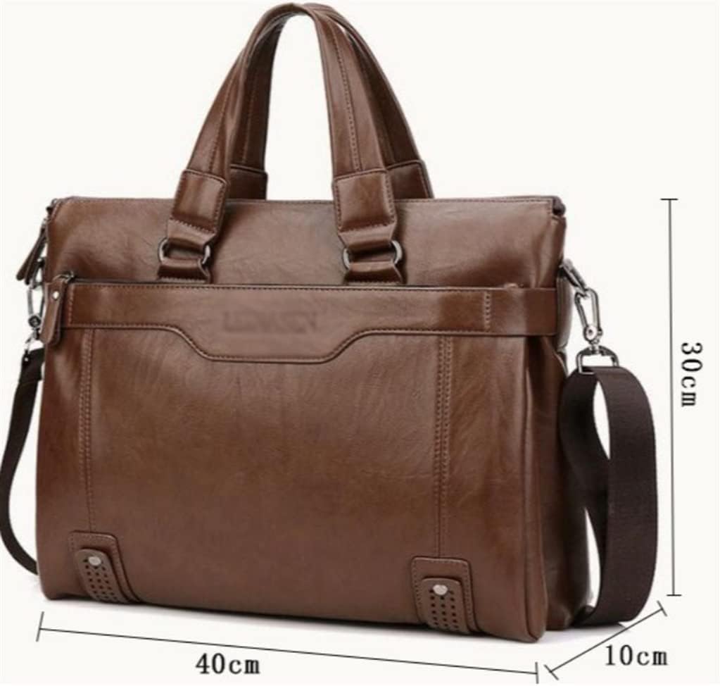 Men Briefcase Fashion Men's Bag PU Leather Male Briefcases Handbags Laptop Bag