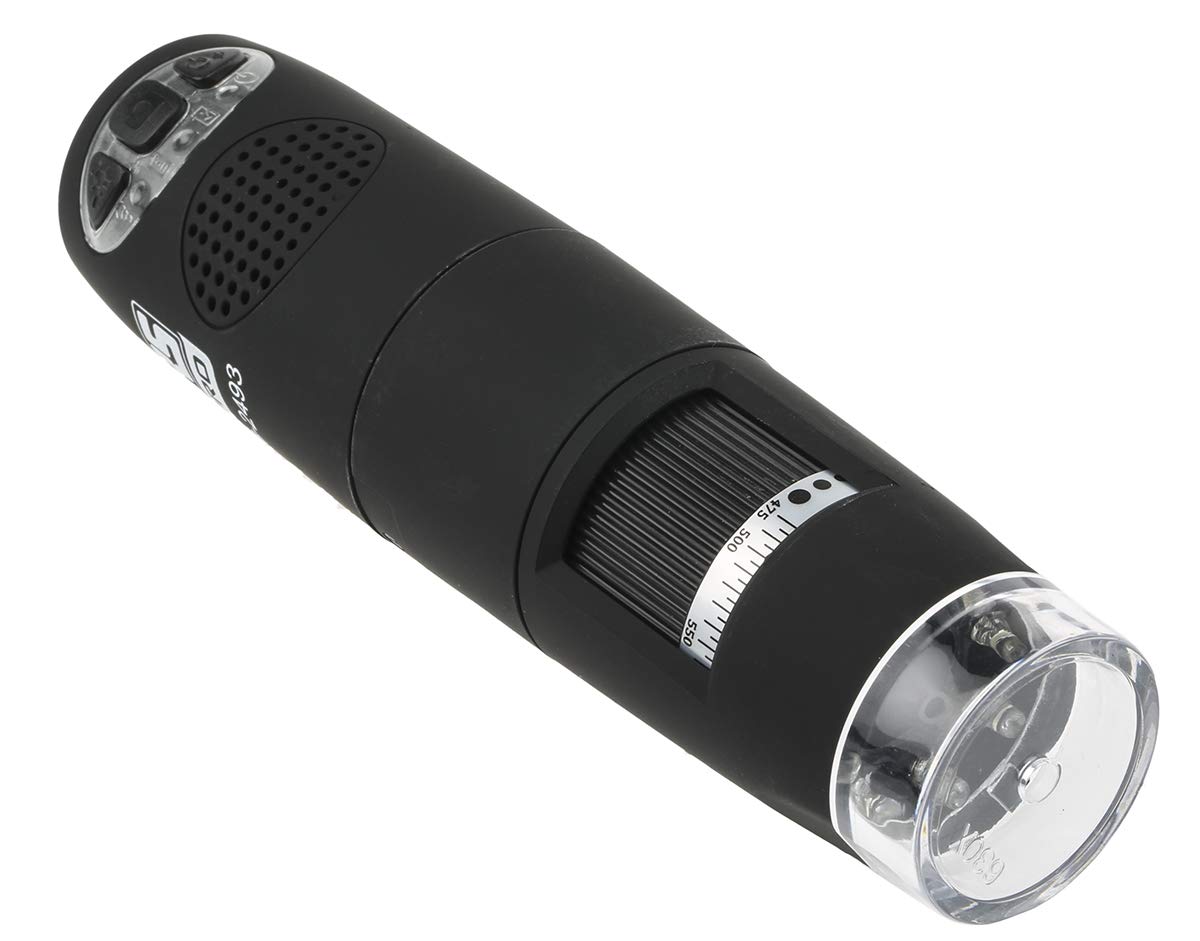 RS PRO Mikroskop USB WiFi, powiększenie 500 → 600 x 30 kl./s, LED, 1280 x 1024 pikseli, zasilanie bateryjne