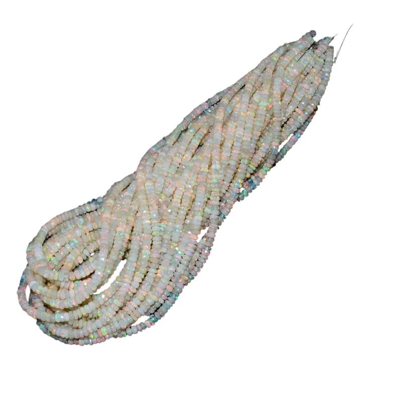 Opale éthiopienne naturelle finie sans reflets ternes perles larmes facettées AAA+