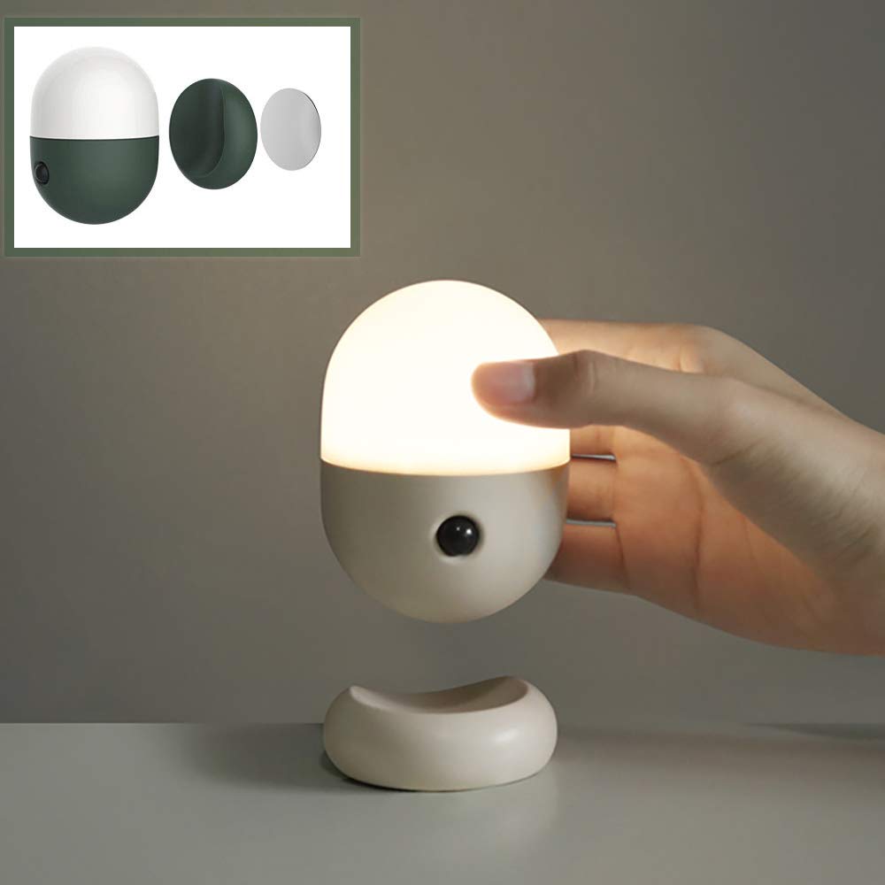 La luz del Sensor, LED portátil Ligero de la Noche, Armario cápsula de luz, Dos Modos, Recargable automática, 500mAh batería Powered, imán de adsorción,Rojo