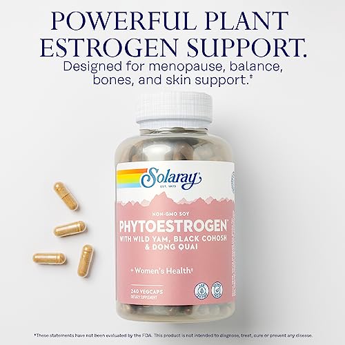 Image of SOLARAY PhytoEstrogen Menopause Supplements, 60 Servings, 240 VegCaps