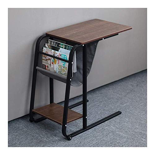Preisvergleich Produktbild NBVCX Maschinenteile Verstellbarer Tisch Klapphalterung Mobiler Tisch Laptoptisch Verstellbarer Lap-Tisch für Bettsofa Krankenhauskrankenpflege Abgerundete Ecken (Farbe: Black Willow)