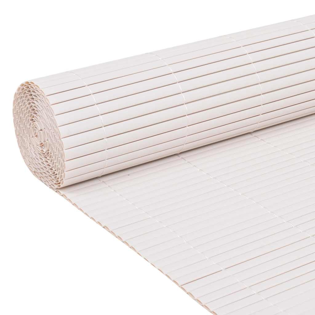 Gartenzaun Weiß 150x500 cm PVC, Robuster Sichtschutzzaun für Garten & Terrasse, Langlebiges Kunststoff Zaun-Element, Einfache Montage, Modernes Design, Hohe Privatsphäre