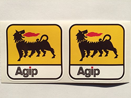 made in usa SBD Decals 2 Decalcomanie della AGIP Gas Oil fustellate