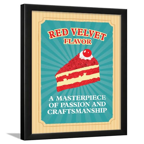 Image of Chaka Chaundh - Cake, Pastry, Cookies Shop And Confectionery Store Wall Art Framed Quotes Decor Item - Bakery Restaurant Cafe Food Sweets Deserts Poster Frame Decoration Items - 14 X 11 Inches