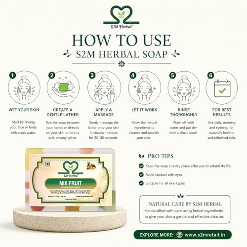Image of Handmade Soap Combo Kit 10 - Pack of 4 (Haldi Chandan, Strawberry, Khus, Mix Fruit Soap) (|Gift Pack For Glowing Skin | (4 x 125g) (4 x 125 g)