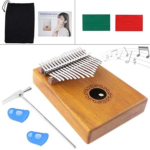 CHENTAOMAYAN 17 Key Kalimba Enkele Board Solid Acacia Hout Duim Piano Mbira Natuurlijke Mini Toetsenbord Instrument met… - Image 6