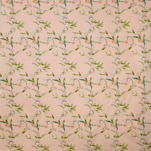 Image of NHD HOME Pure Cotton 220 tc Flat Single Bedsheets for Summer Breathable | Wrinklefree | Super Soft (Size-60 X 90 Inch) with 1 Pillow Covers (Size-17 X 27 Inches, Blush Blossom